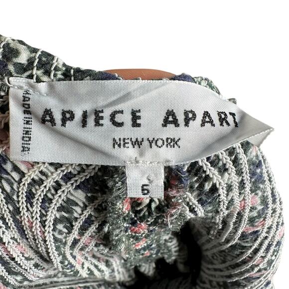 APIECE APART Olivas Dainty Floral Smocked Maxi Dress Women's Size Small - Picture 5 of 8